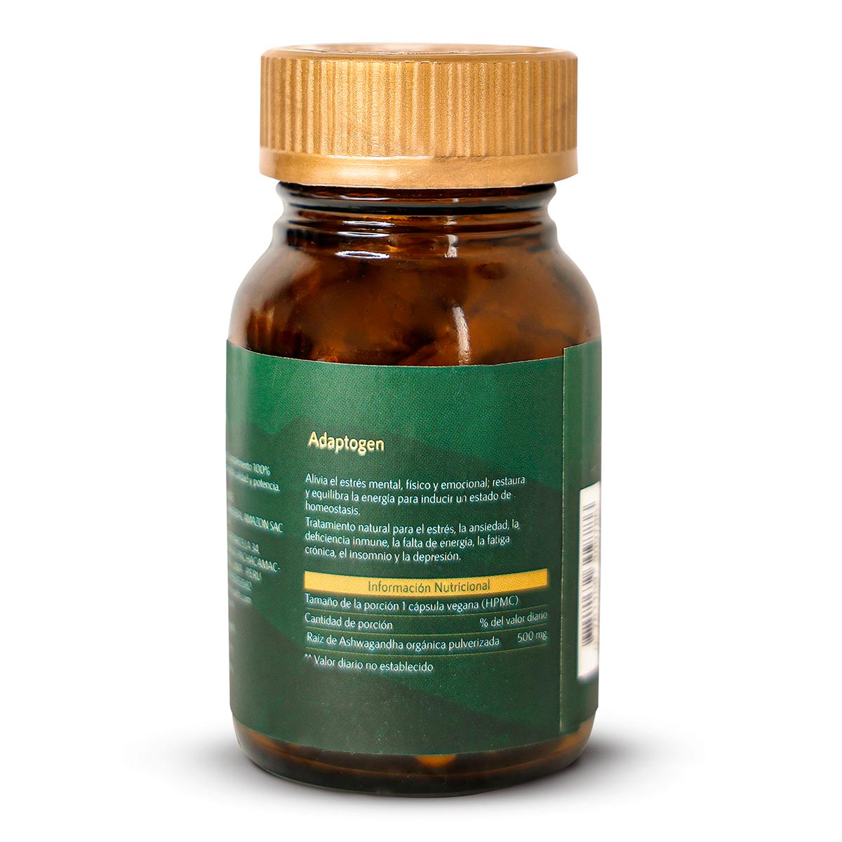 Ashwagandha Orgánica en cápsulas (60 x 500mg)