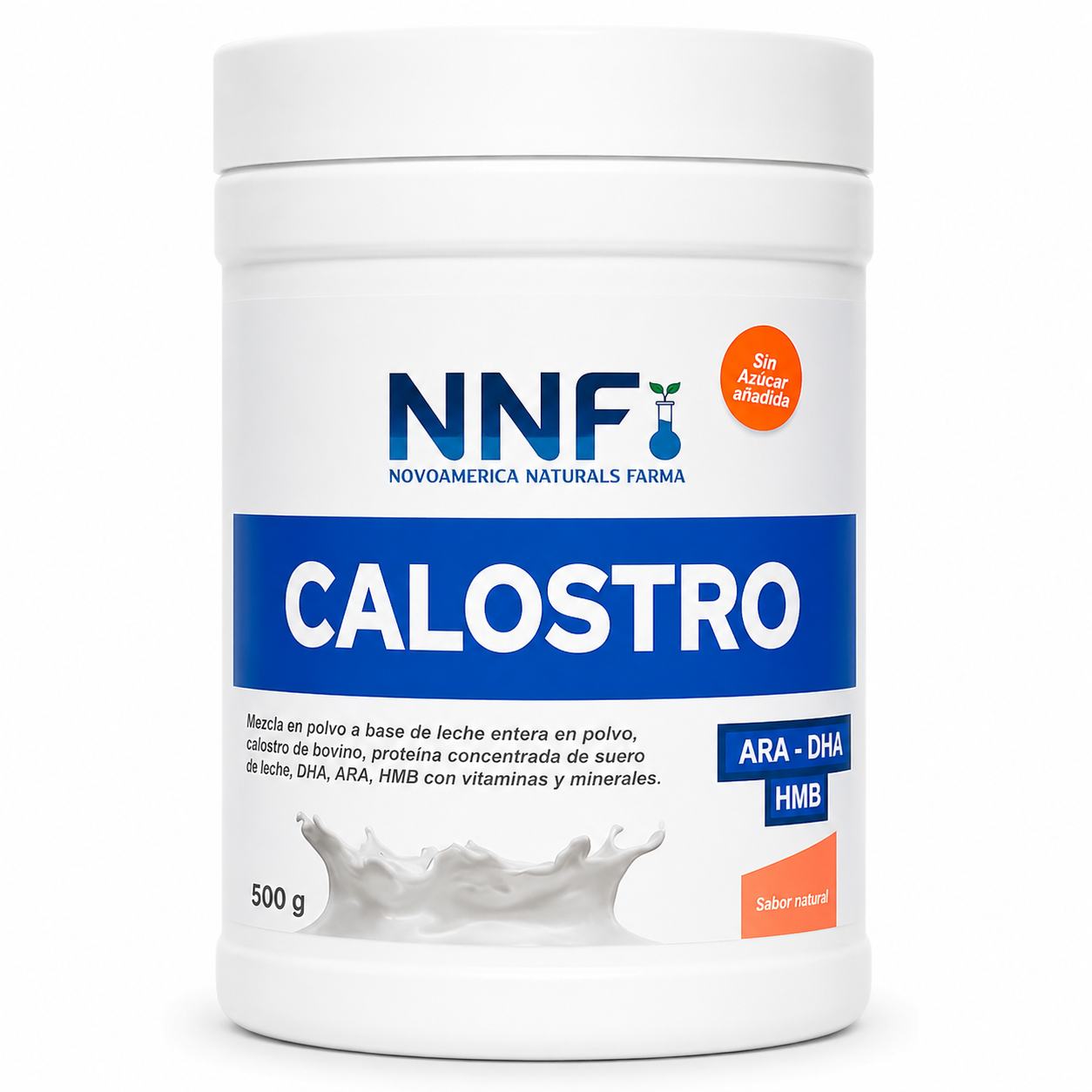 Calostro de Bovino con DHA, ARA, HMB, Proteína, Vitaminas y Minerales en polvo x 500g