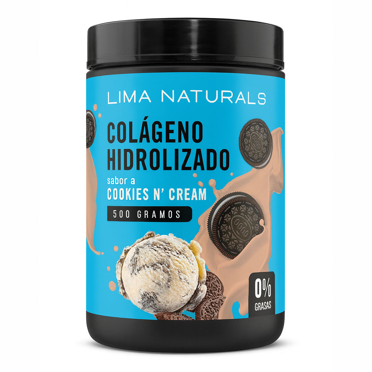 Colágeno Hidrolizado Premium – Sabor Cookies & Cream x 500g
