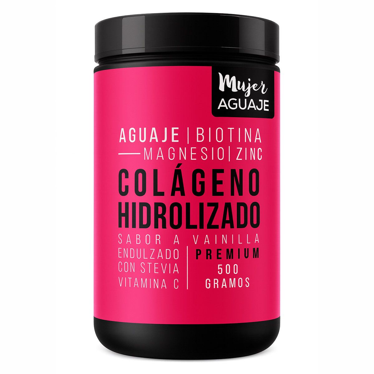 Colágeno Hidrolizado Premium con Aguaje, Biotina, Magnesio y Zinc - Sabor Natural a Vainilla x 500g