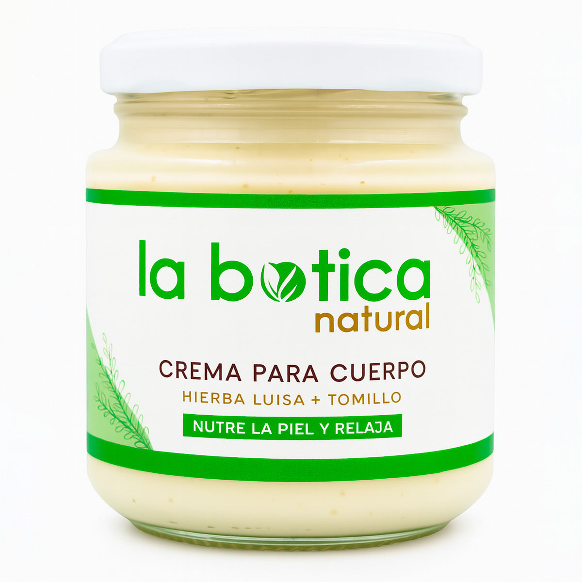 Crema Corporal Natural con Hierba Luisa y Tomillo x 150g | Hidratante Relajante y Antioxidante