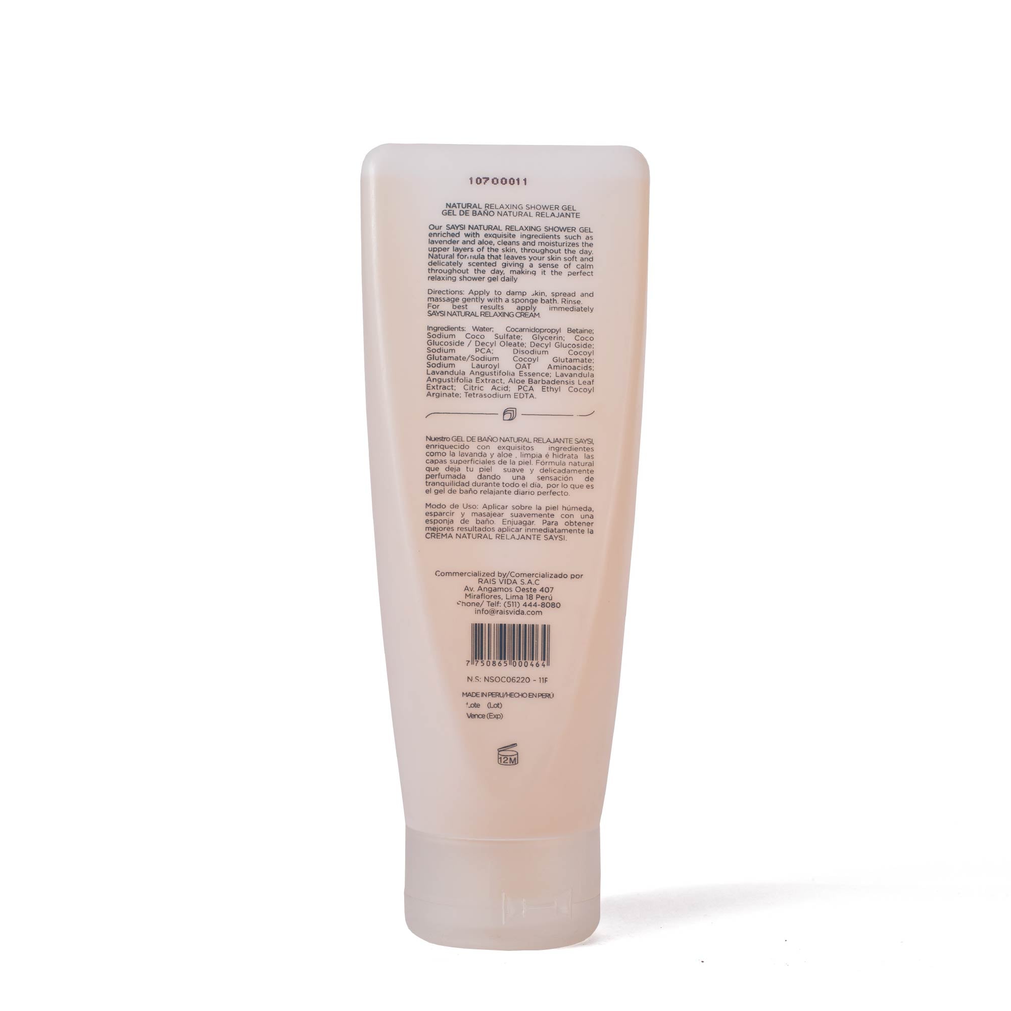 Gel de Baño Natural Relajante – Lavanda | Limpieza Suave y Bienestar Diario para Cuerpo y Mente x 300ml