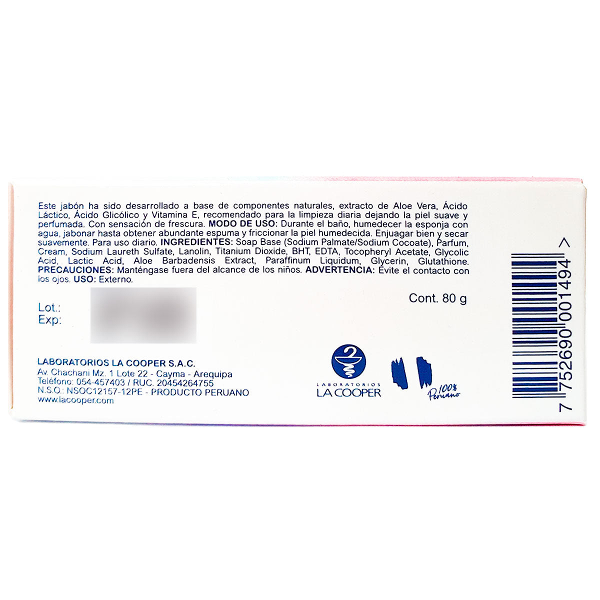 Jabón Aclarante Aclara-T x 80g