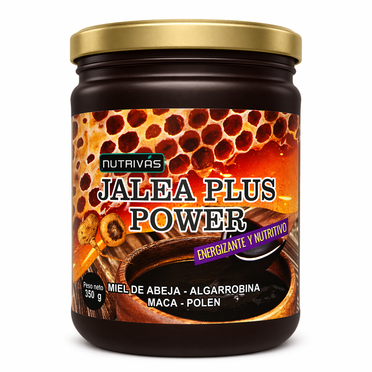 Jalea Plus Power x 350g – Energía Natural con Maca, Miel y Polen