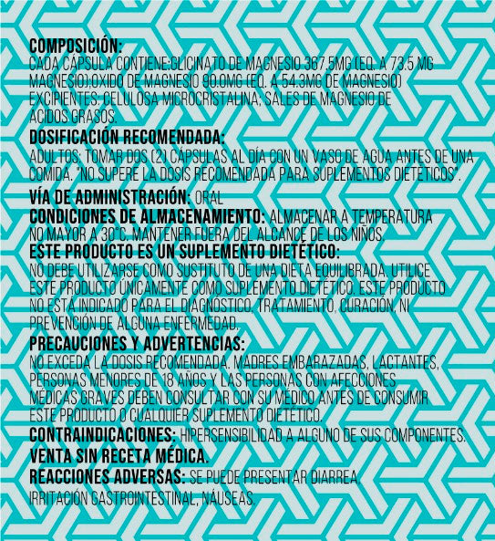 Magnesio DUO (Glicinato + Óxido de Magnesio) – 60 Cápsulas | Alta Absorción y Energía Natural