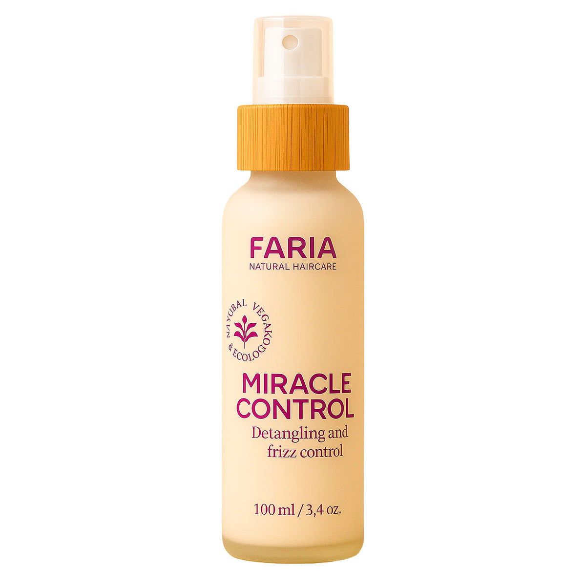 Miracle Control Spray Capilar Anti-Frizz Extremo y Nutritivo – con Agua de Arroz, Linaza, Menta & Romero x 100ml