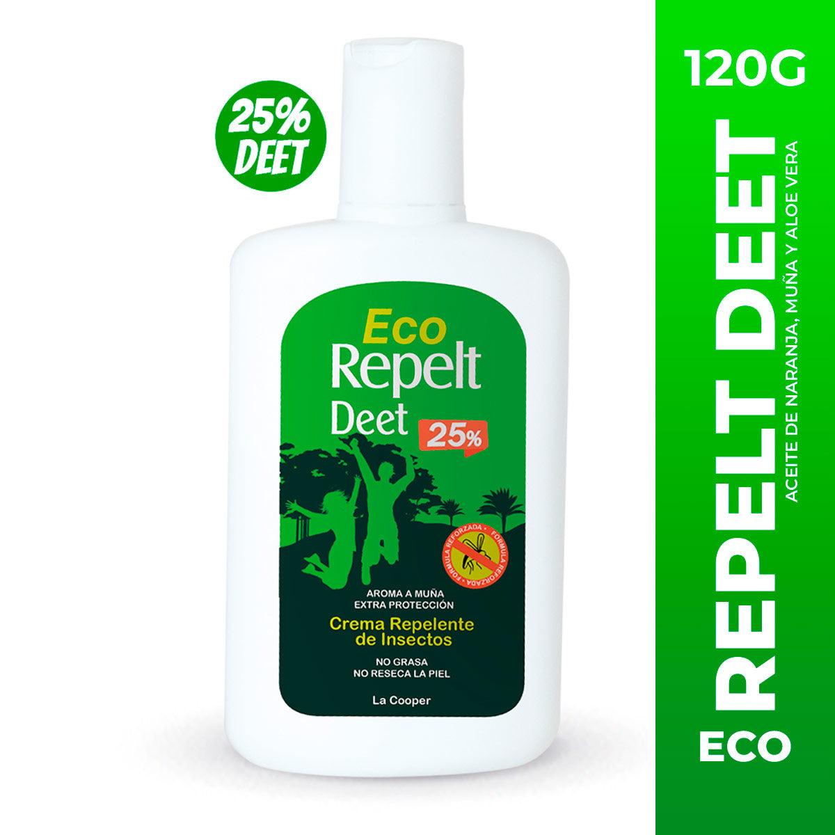 Repelente de Insectos Eco Repelt Deet 25% x 120g