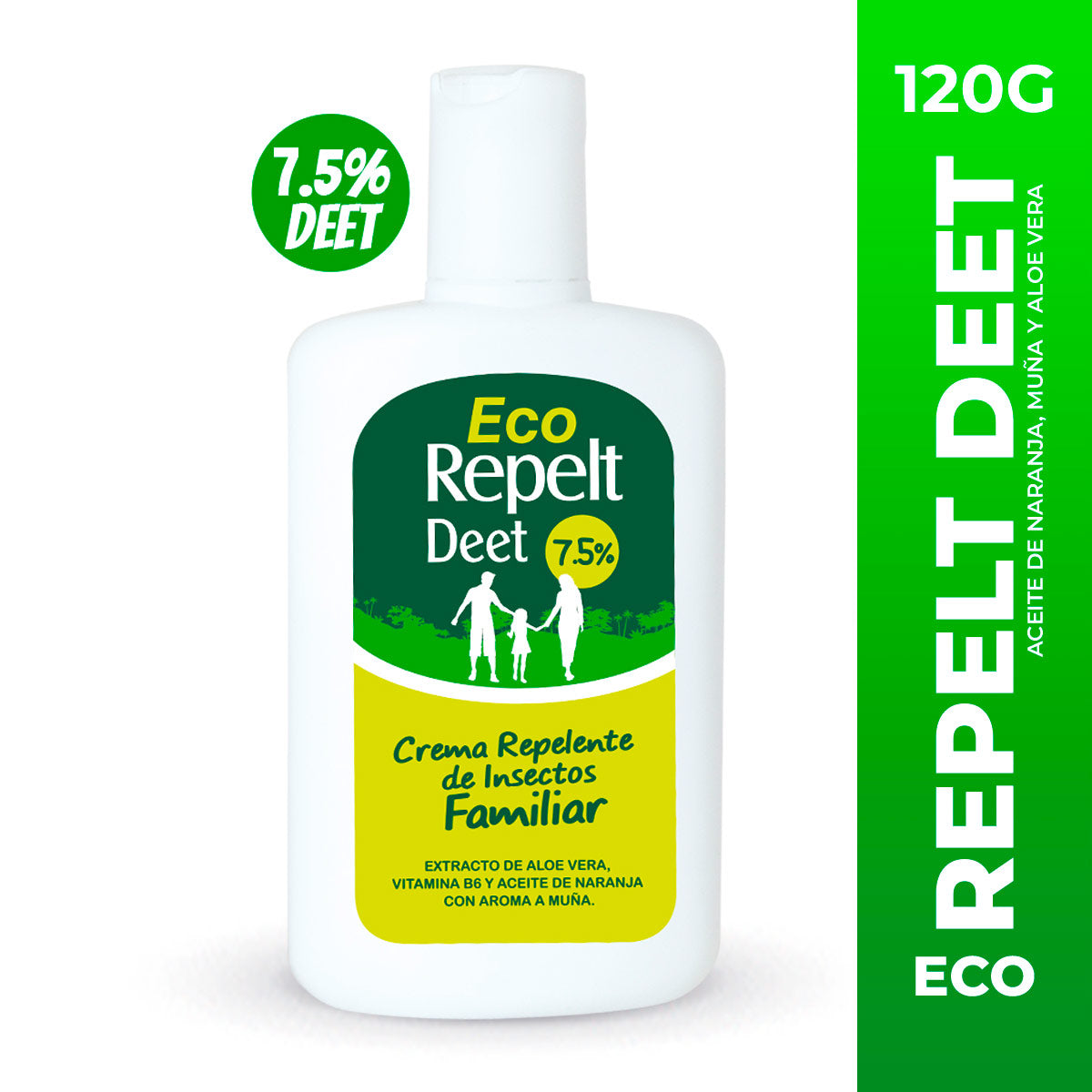 Repelente de Insectos Eco Repelt Deet 7.5% x 120g