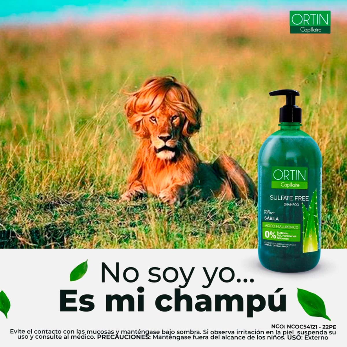 Shampoo Ortin Capillaire con Sábila x 1 litro