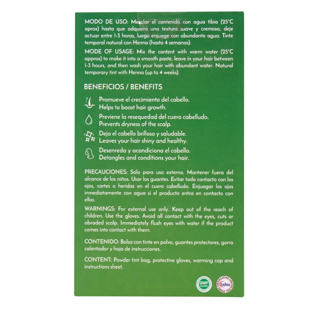 Tinte 100% Natural - Castaño Claro