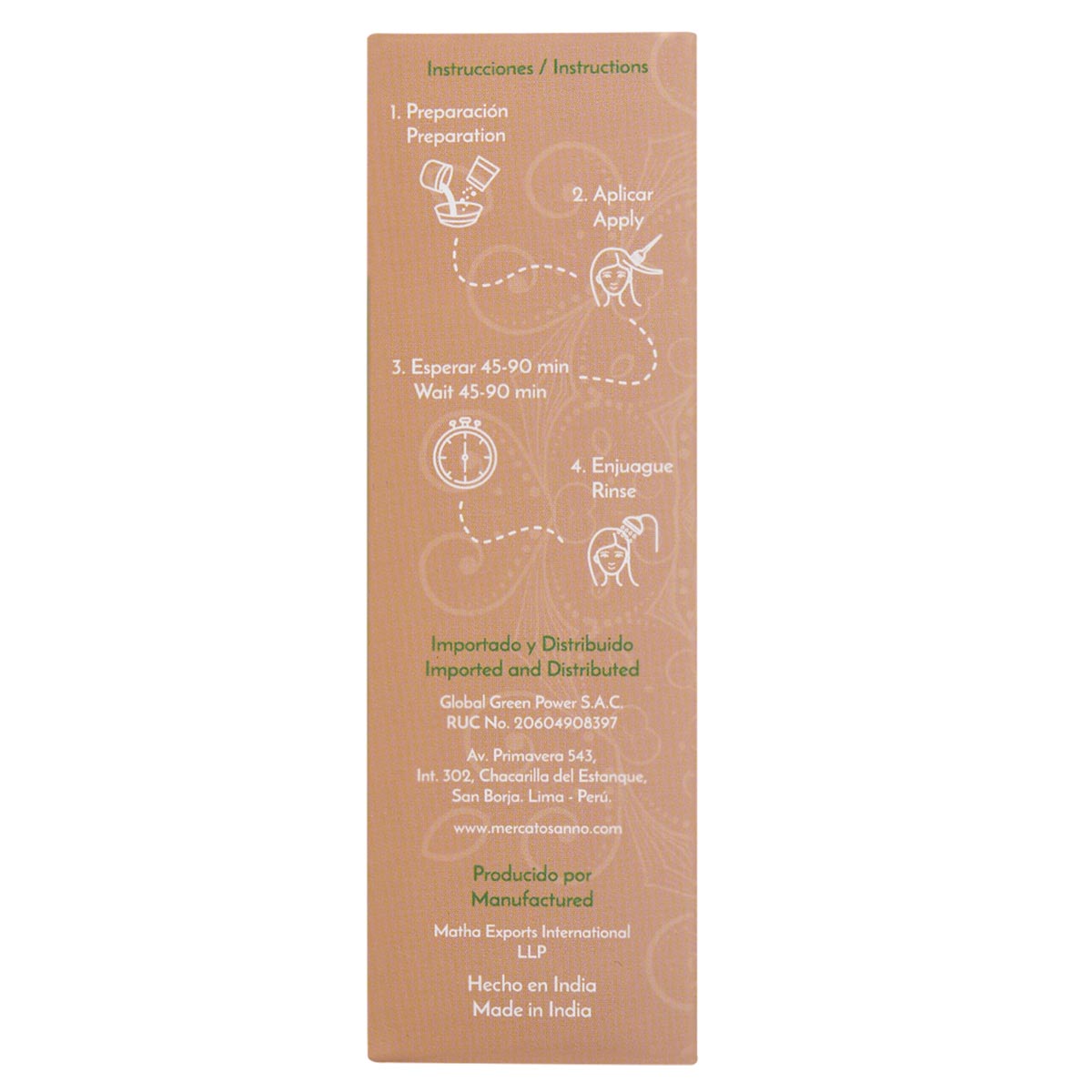 Tinte 100% Natural - Castaño Claro