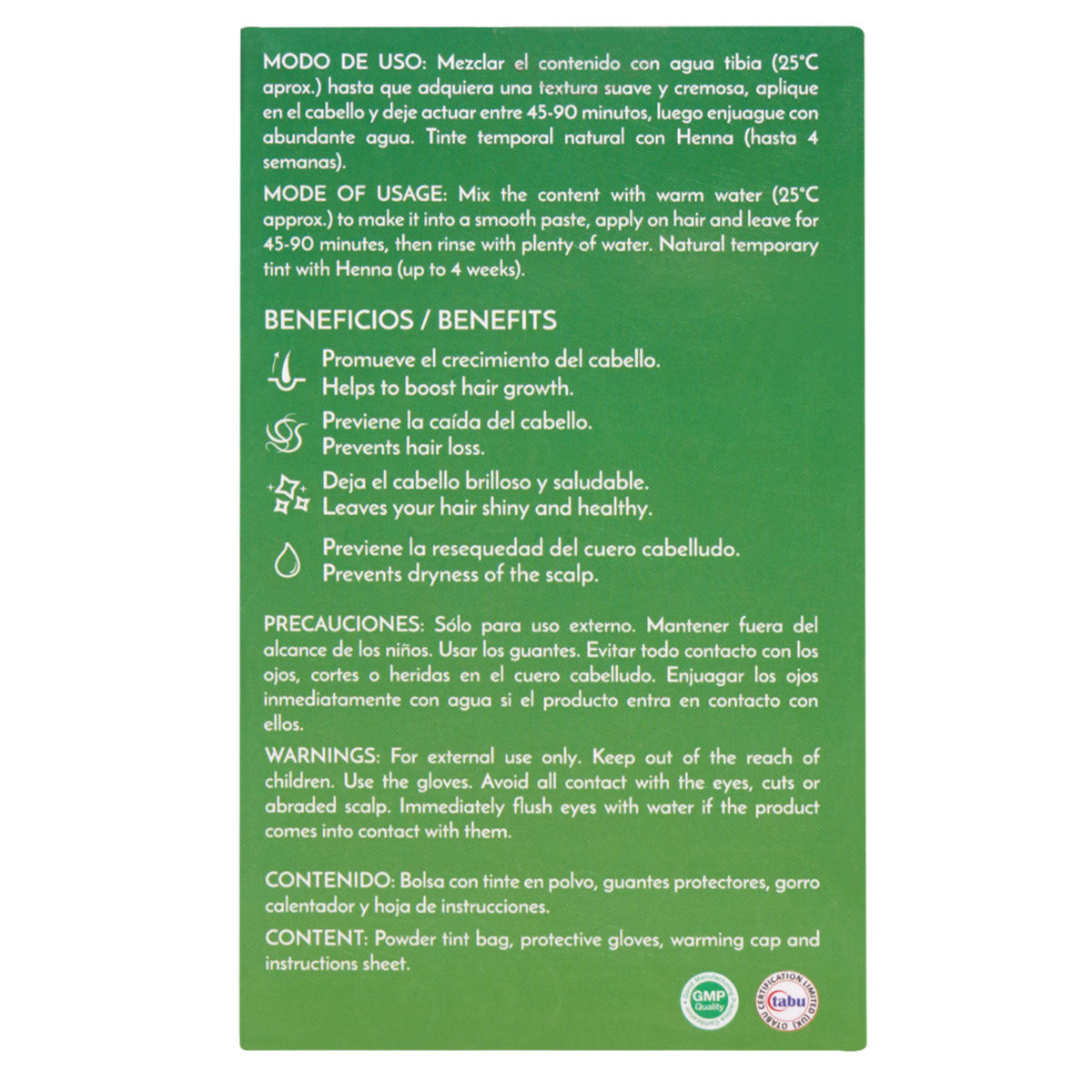 Tinte 100% Natural - Castaño Oscuro