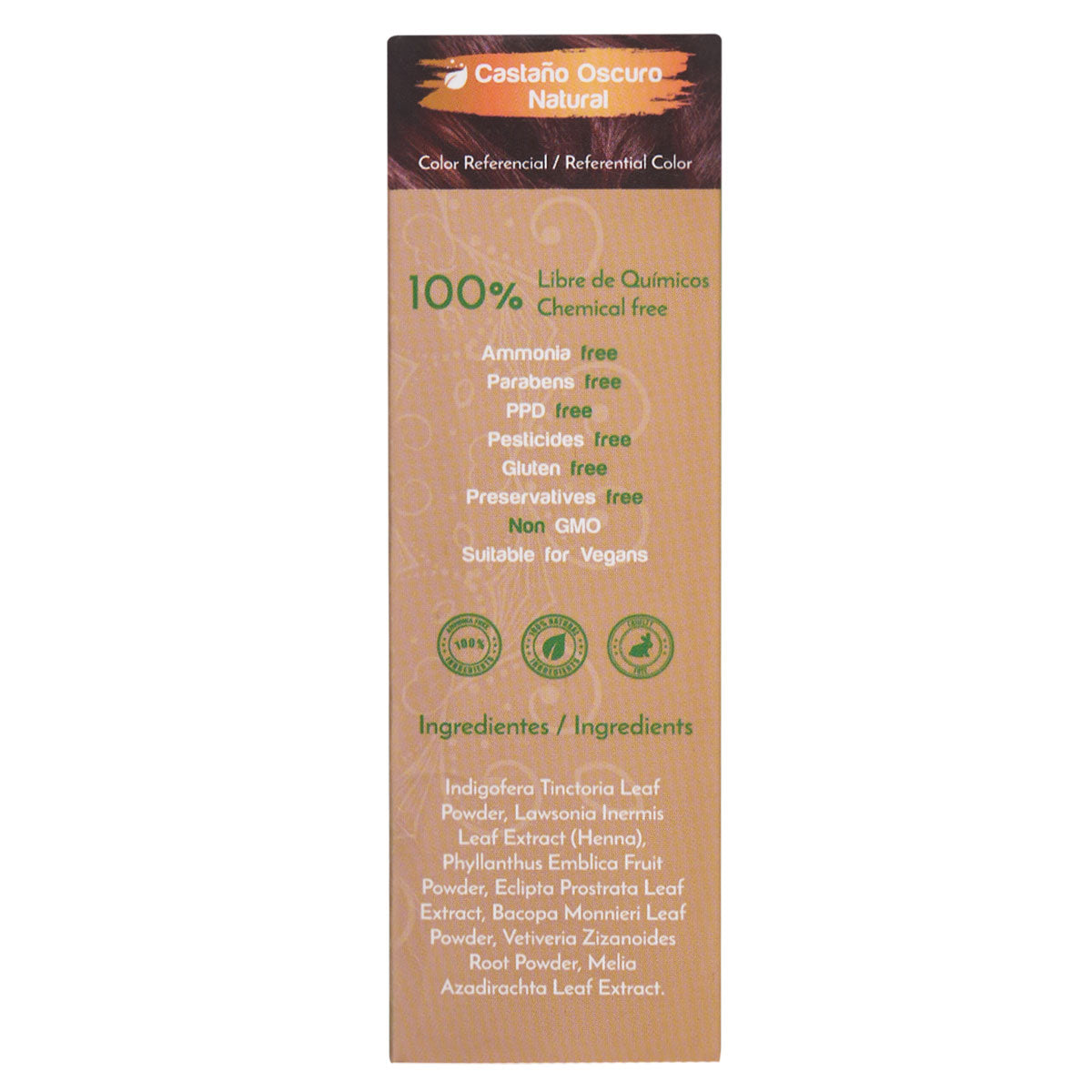 Tinte 100% Natural - Castaño Oscuro