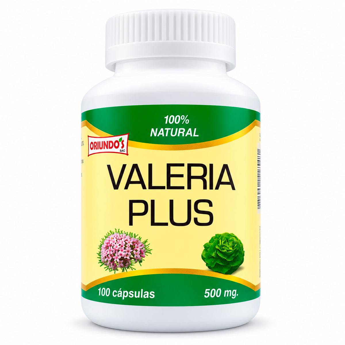 Valeriana en cápsulas (100 x 500mg)