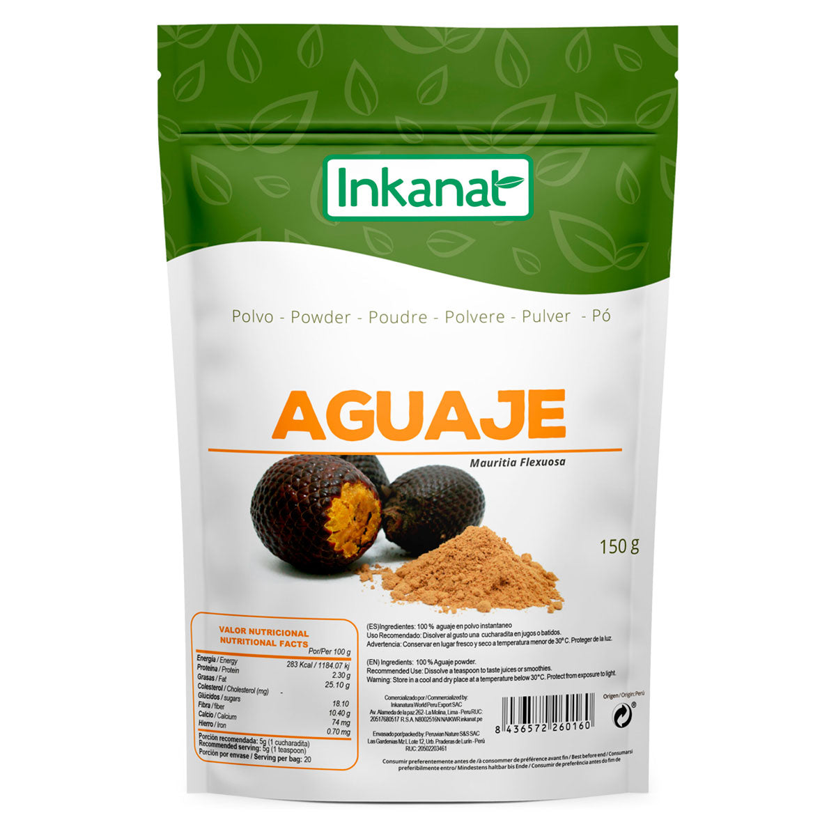 Aguaje en polvo x 150g