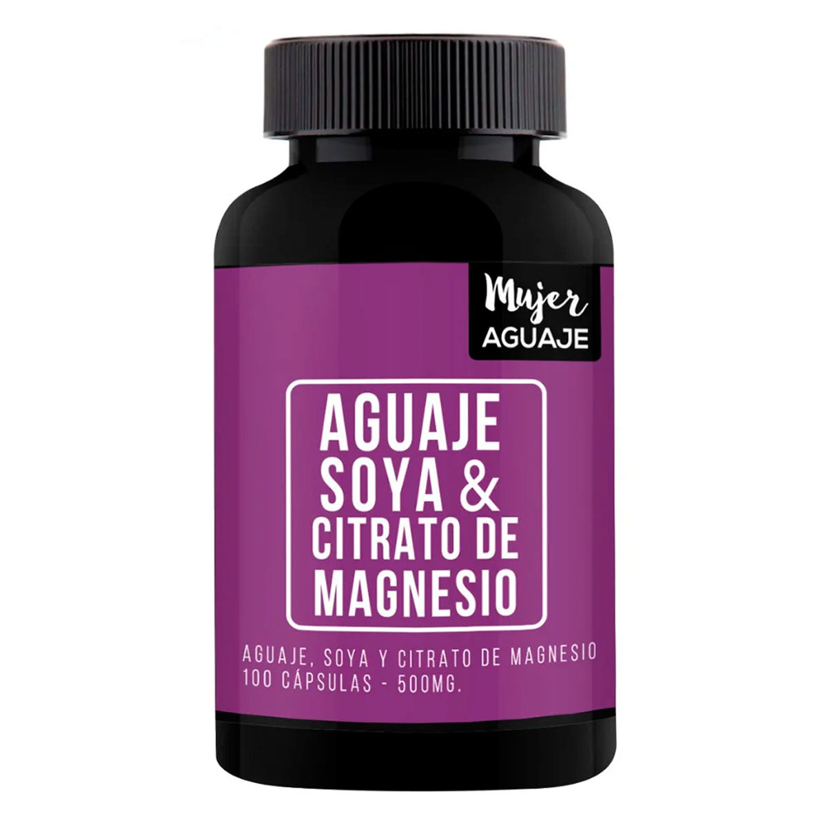 Aguaje + Soya + Citrato de Magnesio en cápsulas (100 x 500mg) | Equilibrio Hormonal, Salud Ósea y Energía Natural
