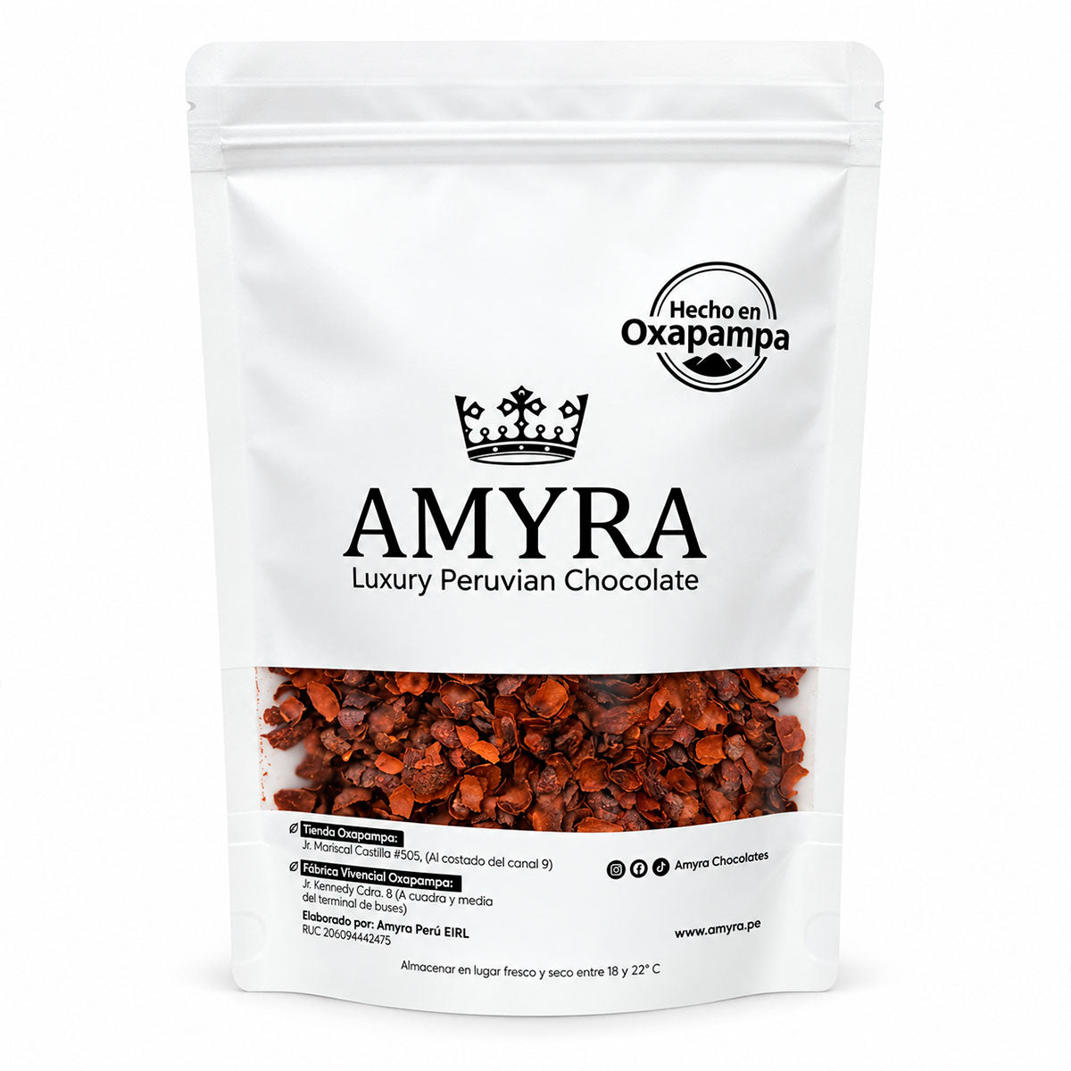 Cascarilla de Cacao para Infusión – 100% Natural de Oxapampa x 50g