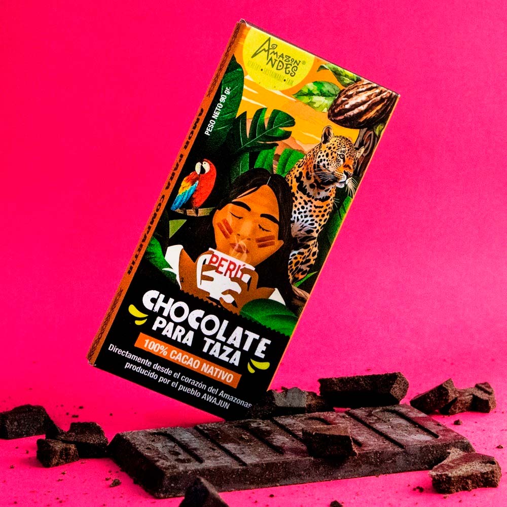 Chocolate para Taza 100% Cacao Nativo del Amazonas x 90g