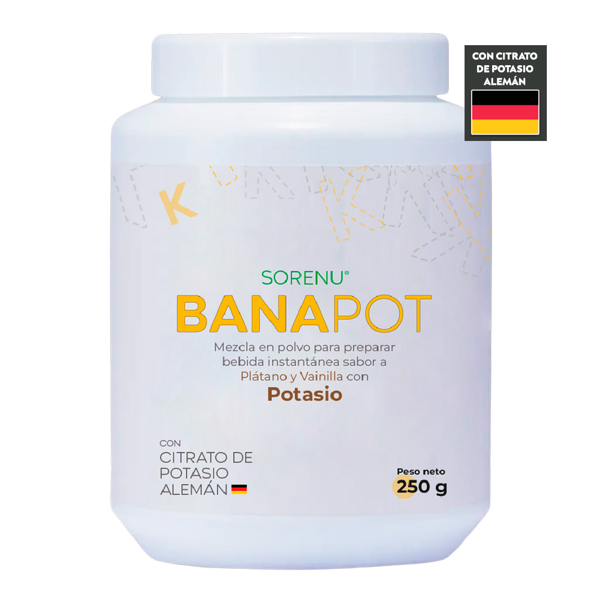 BANAPOT con Citrato de Potasio Alemán en polvo x 250g