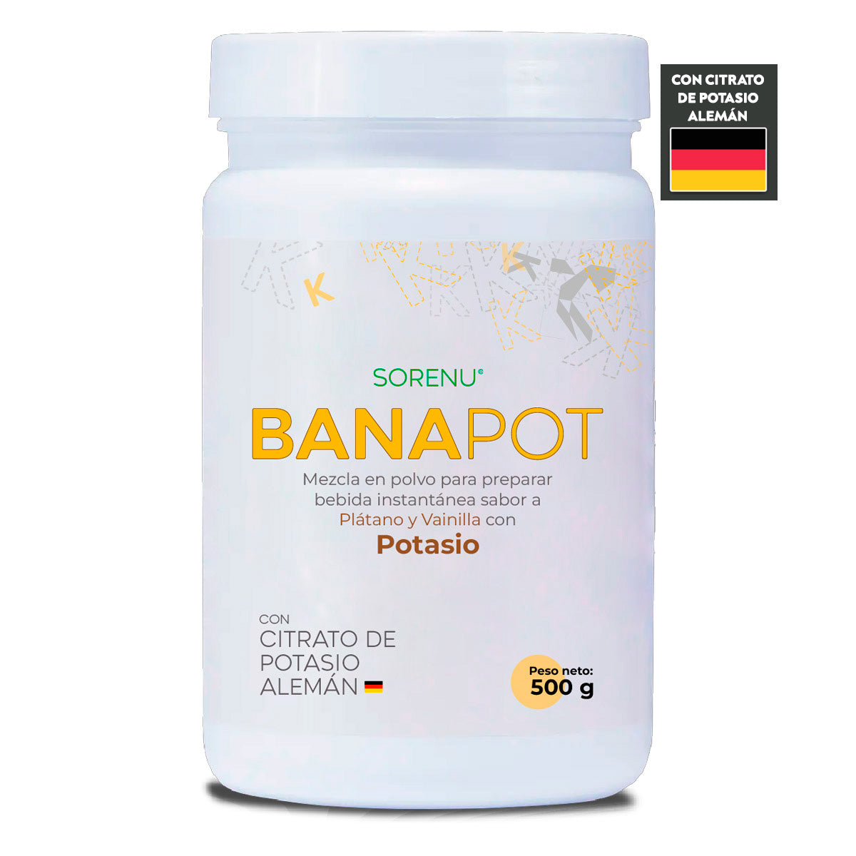 BANAPOT con Citrato de Potasio Alemán en polvo x 500g