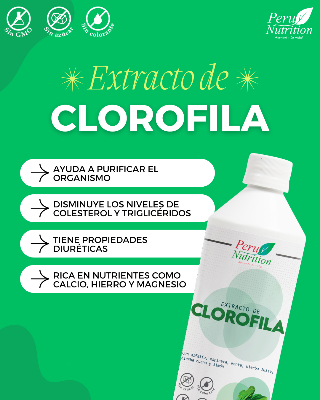 Extracto de Clorofila x 600ml