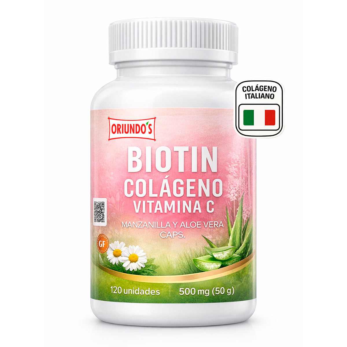 Colágeno Hidrolizado con Biotina y Vitamina C en cápsulas (120 x 500mg)