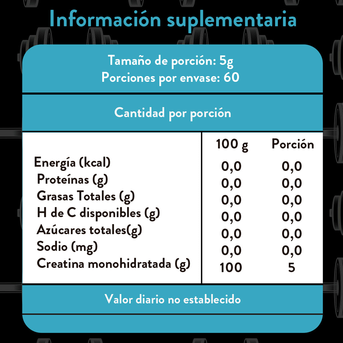 Creatina Monohidratada Pura x 300g – Aumenta tu fuerza, energía y masa muscular