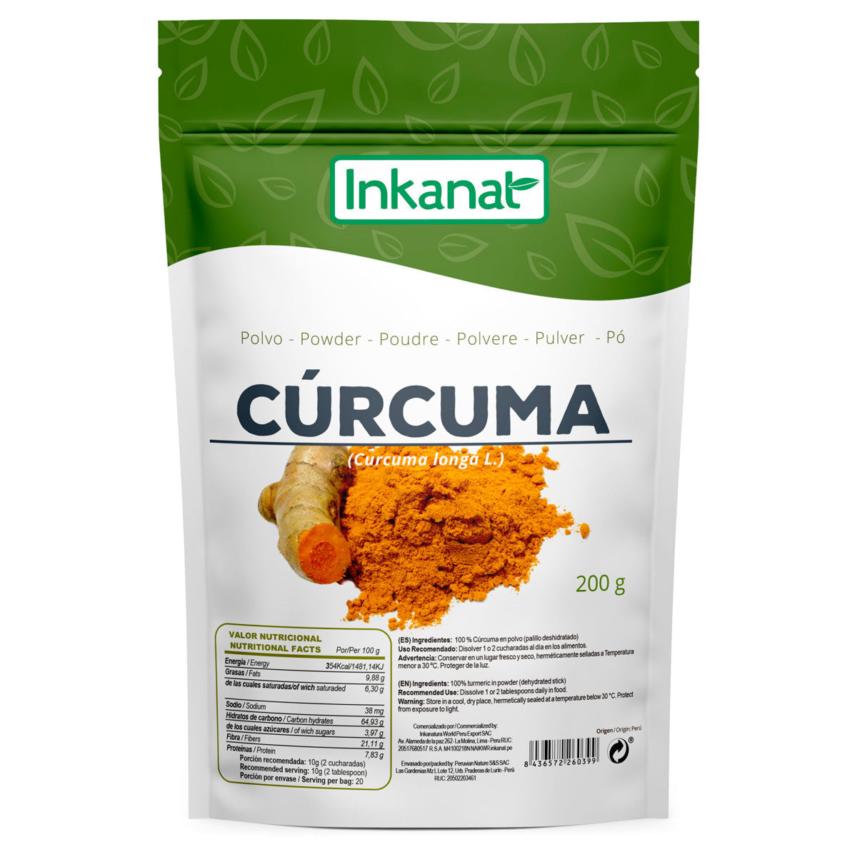 Cúrcuma en polvo x 200g