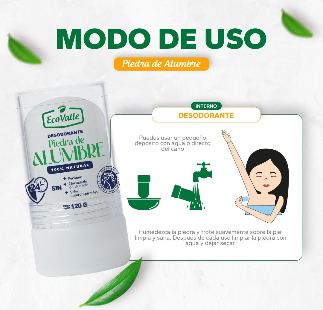 Desodorante Piedra de Alumbre x 120g