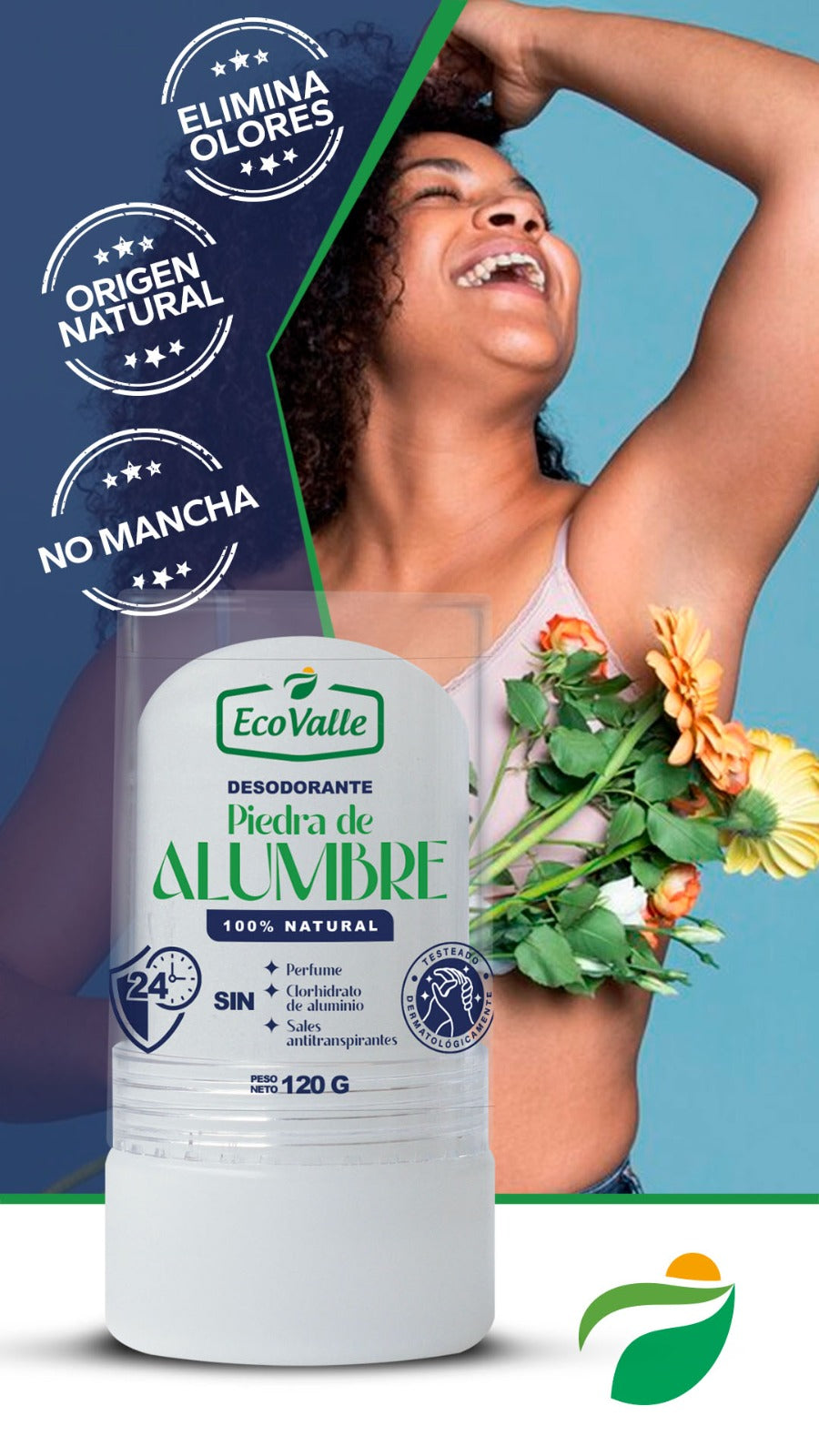 Desodorante Piedra de Alumbre x 120g