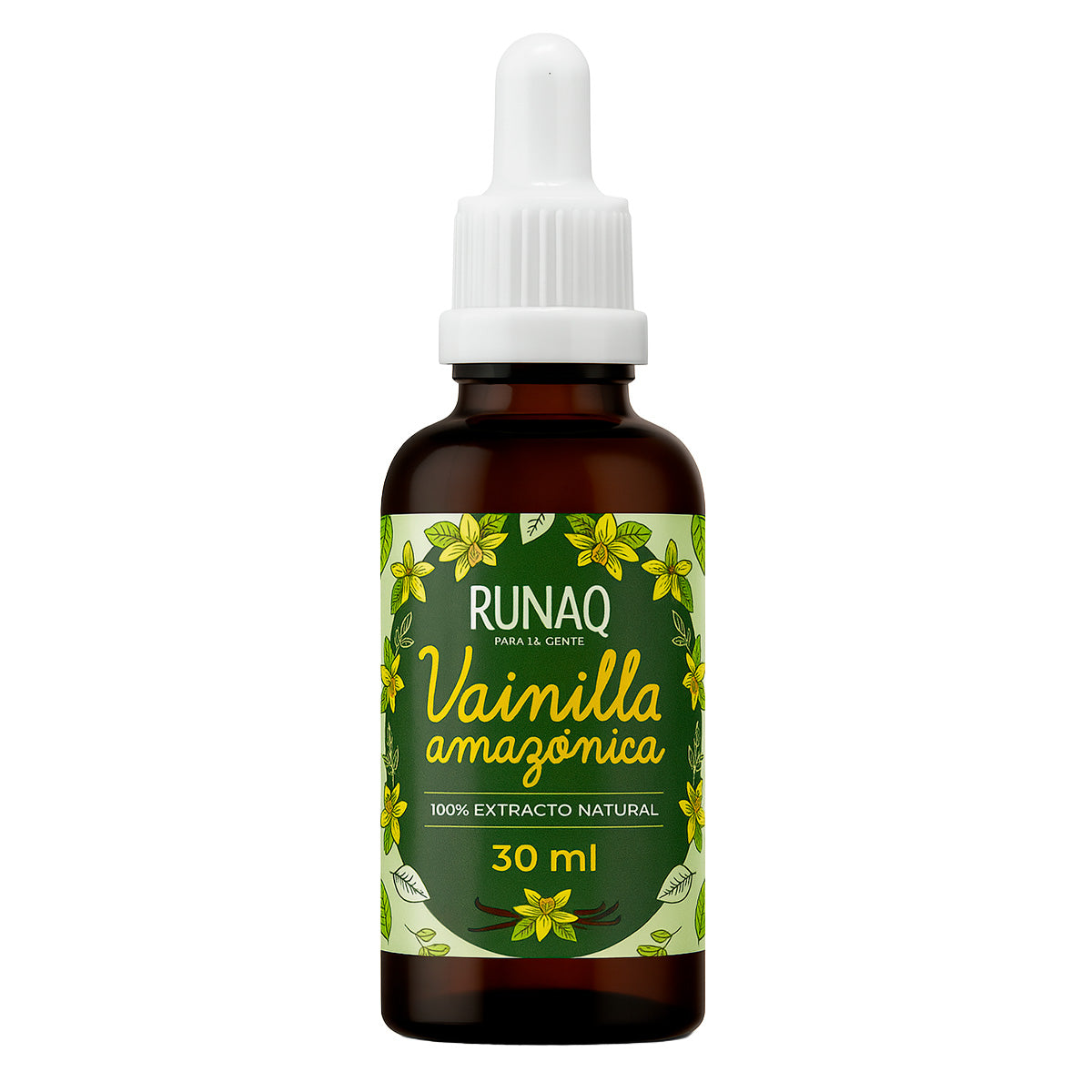 Extracto de Vainilla Amazónica Natural x 30ml | Sin Azúcar, Sin Colorantes – Aroma Intenso y Puro