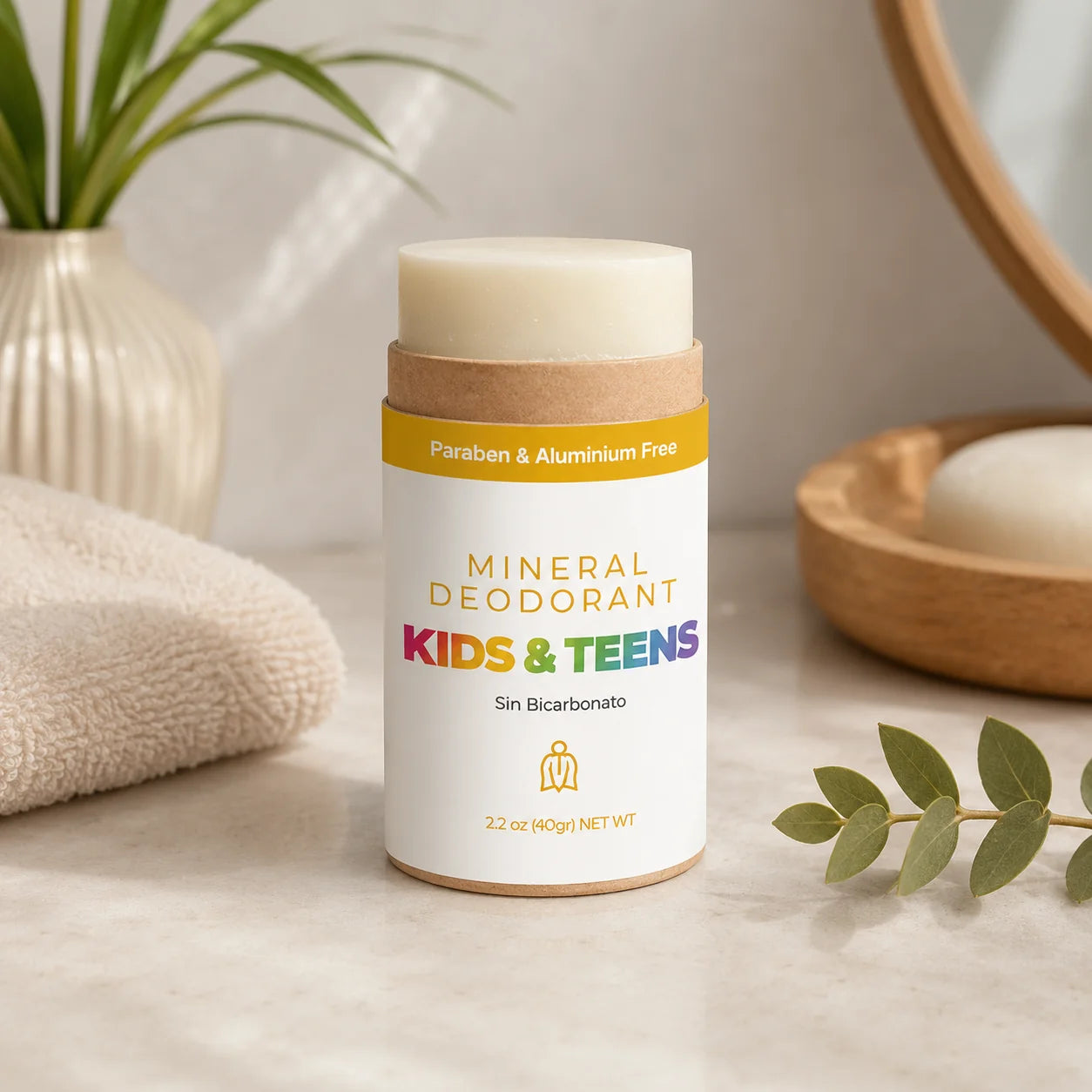 Desodorante Natural Sin Bicarbonato Para Niños x 60g