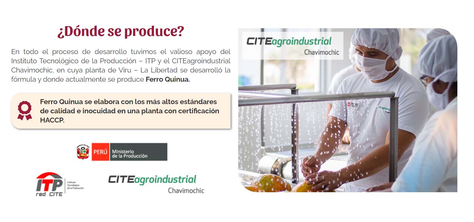 Ferro Quinua – Suplemento de Hierro Hemínico Natural con Quinua Roja, Camu Camu y Cocoa x 100g