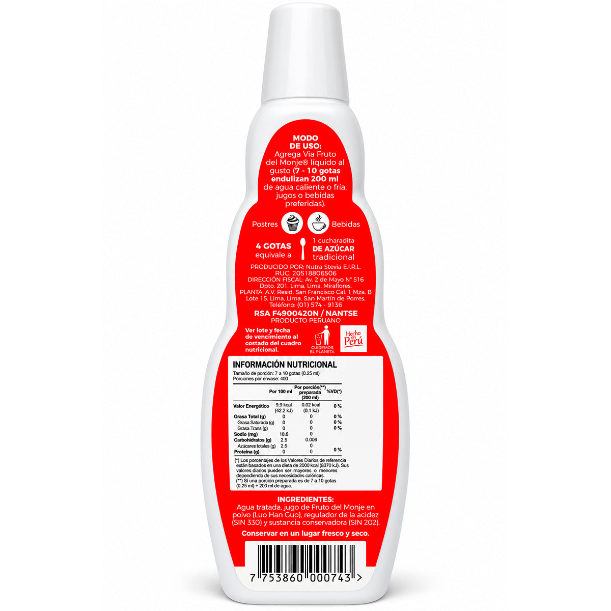 Fruto del Monje Líquido x 100ml