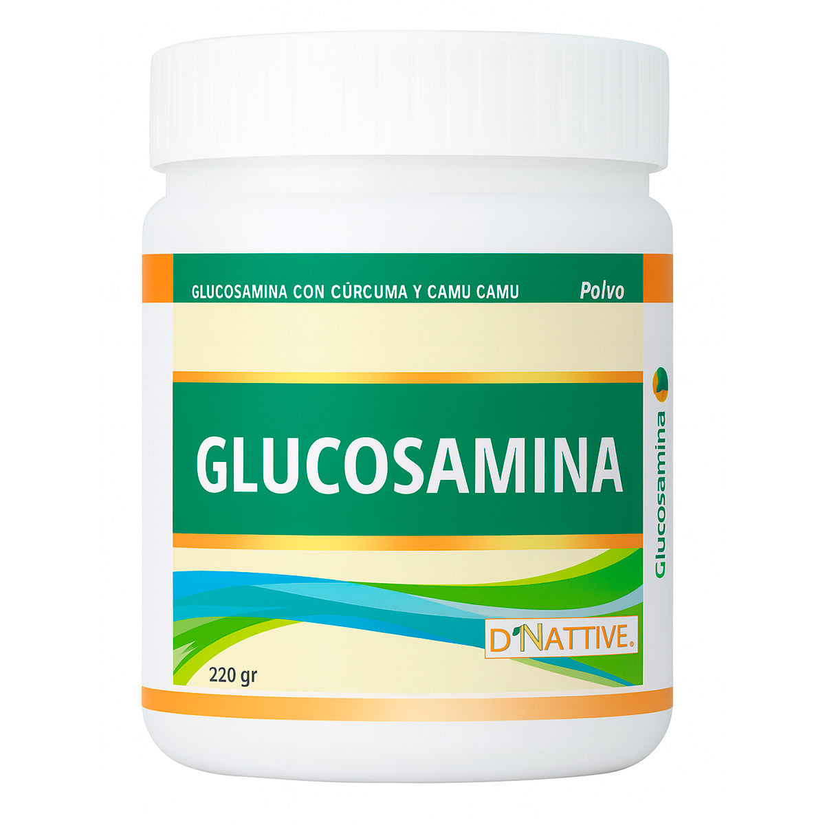 Glucosamina en Polvo con Cúrcuma y Camu Camu en polvo x 220g | Articulaciones, Antiinflamatorio y Vitamina C Natural