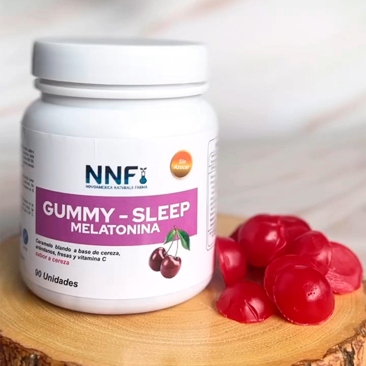 Melatonina 6mg en Gomitas Sabor Cereza x 90u