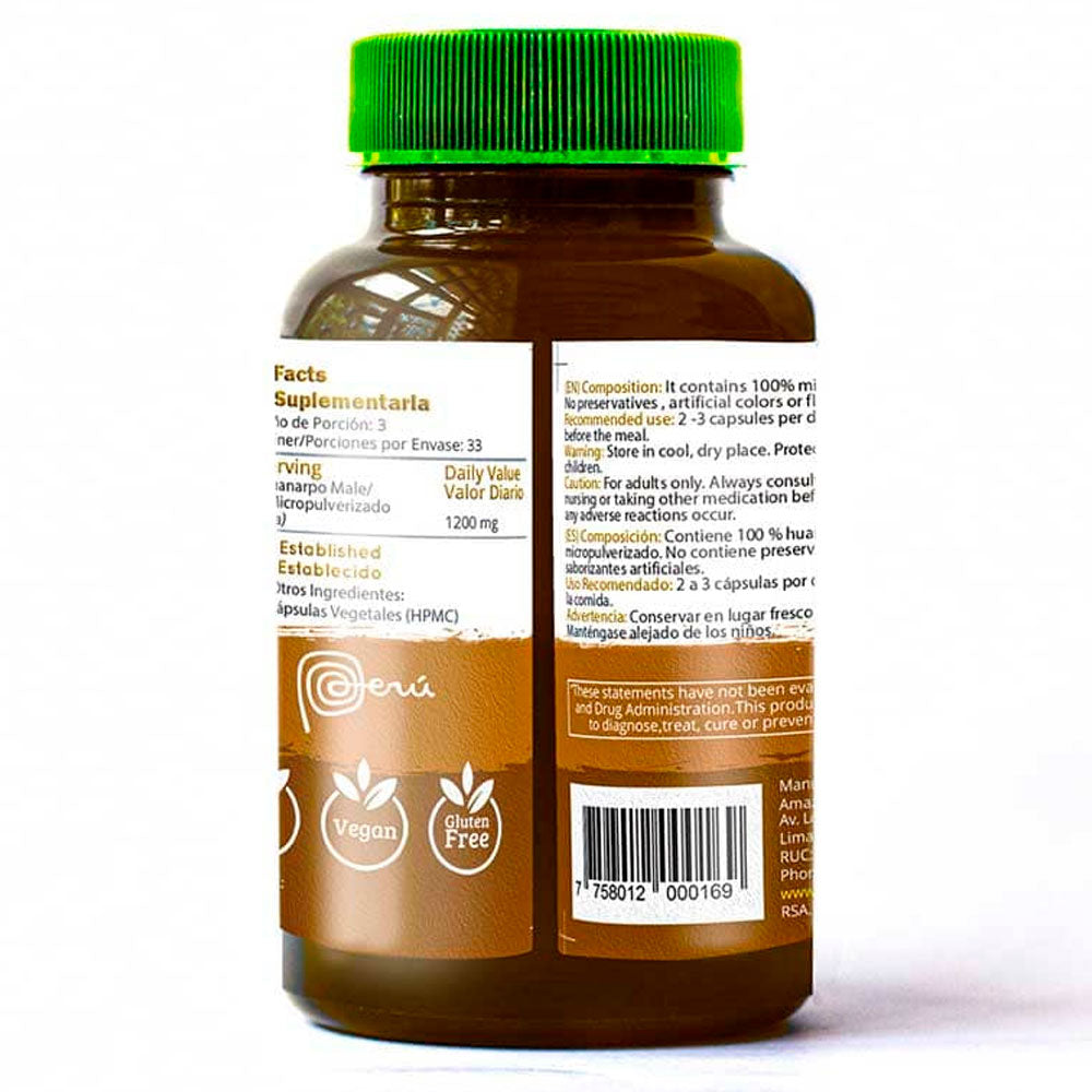 Huanarpo Macho en cápsulas (100 x 400mg)