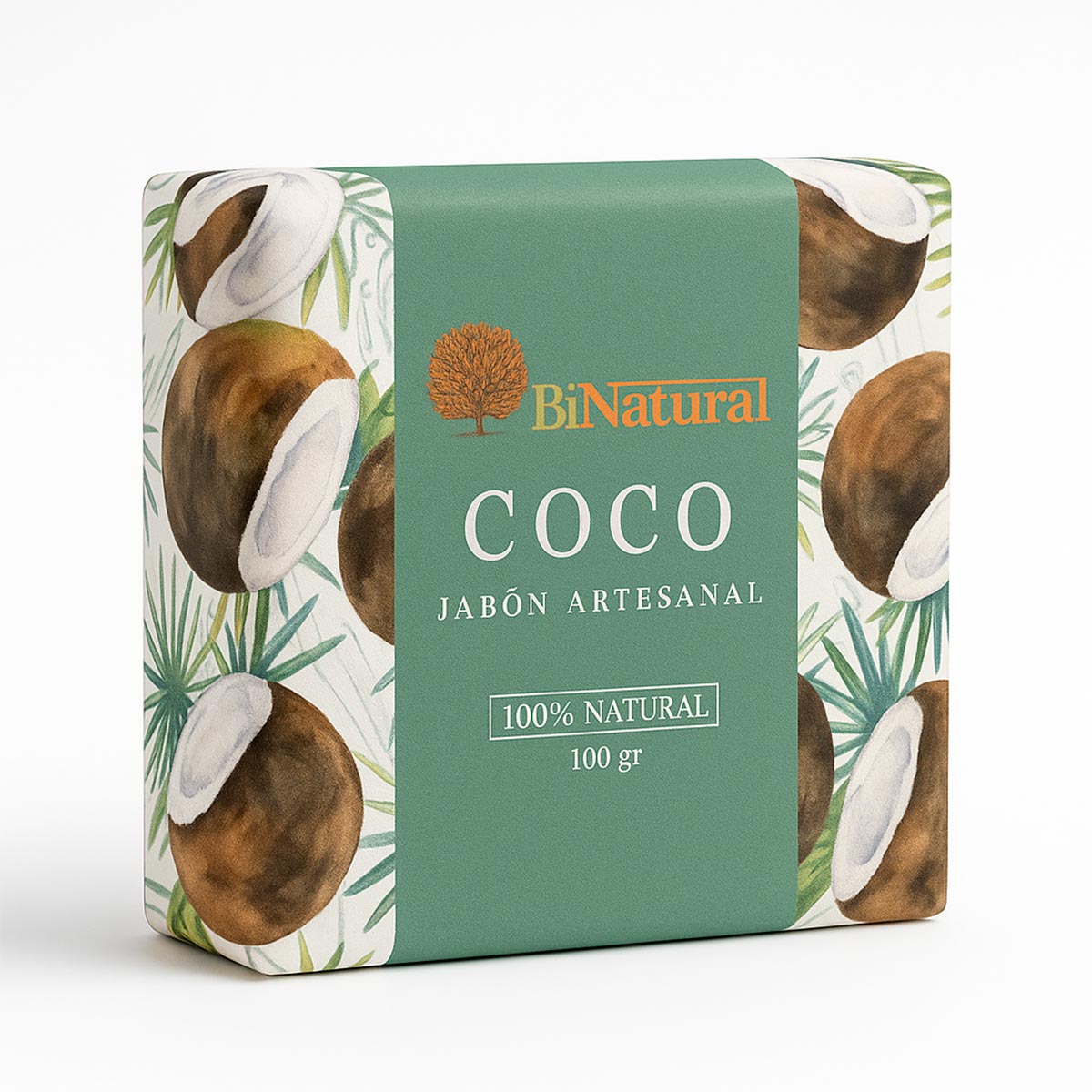 Jabón Artesanal de Coco x 100g