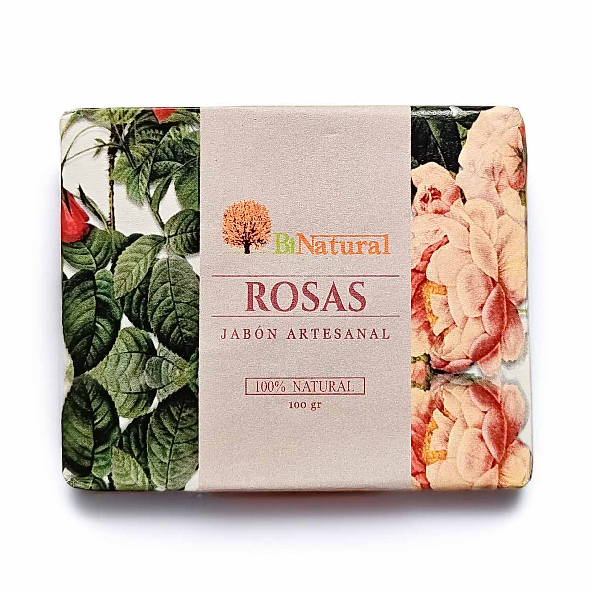 Jabón Artesanal de Rosas x 100g