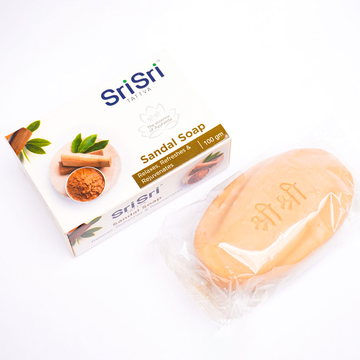 Jabón de Sándalo x 100g | Relajante, Refrescante y Rejuvenecedor de la Piel – Importado de la India