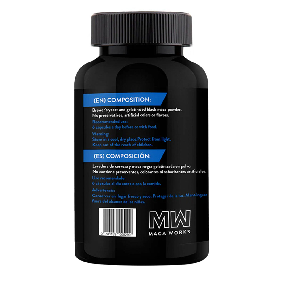 Levadura de Cerveza y Maca Negra en cápsulas (100 x 500mg)