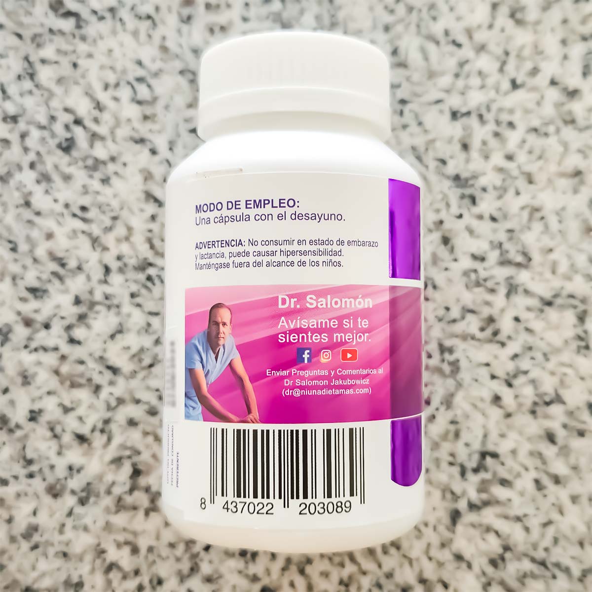 Metformina Natural x 60 cápsulas | Control de Azúcar, Antojos y Grasa Abdominal