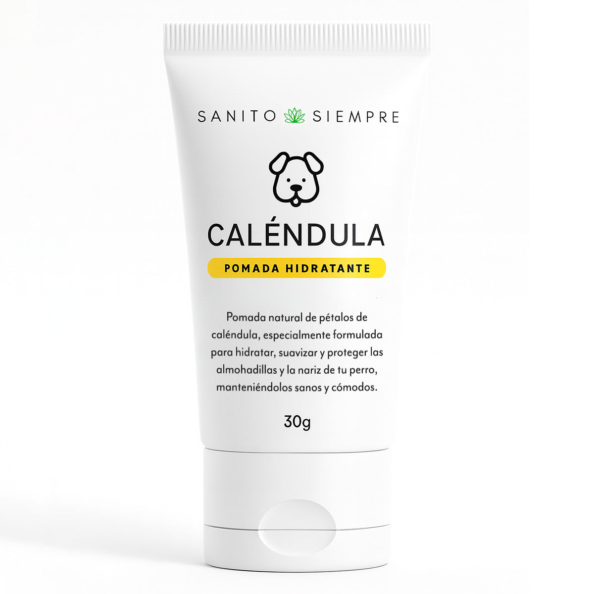 Pomada Hidratante Natural para Perros | Con Caléndula y Vitamina E – Nariz y Almohadillas