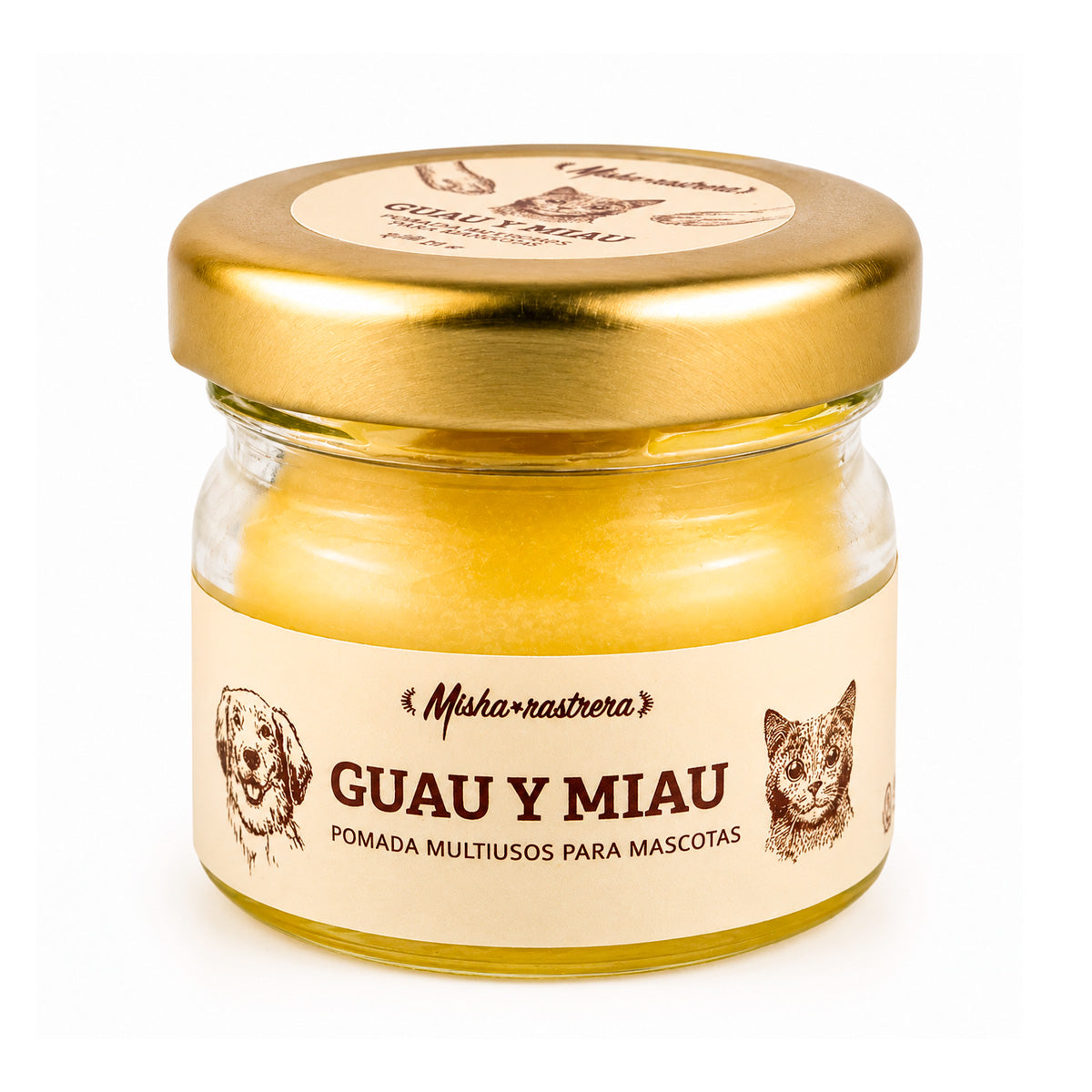 Pomada Guau y Miau para Mascotas | Caléndula, Copoazú y Cera de Abeja x 20g