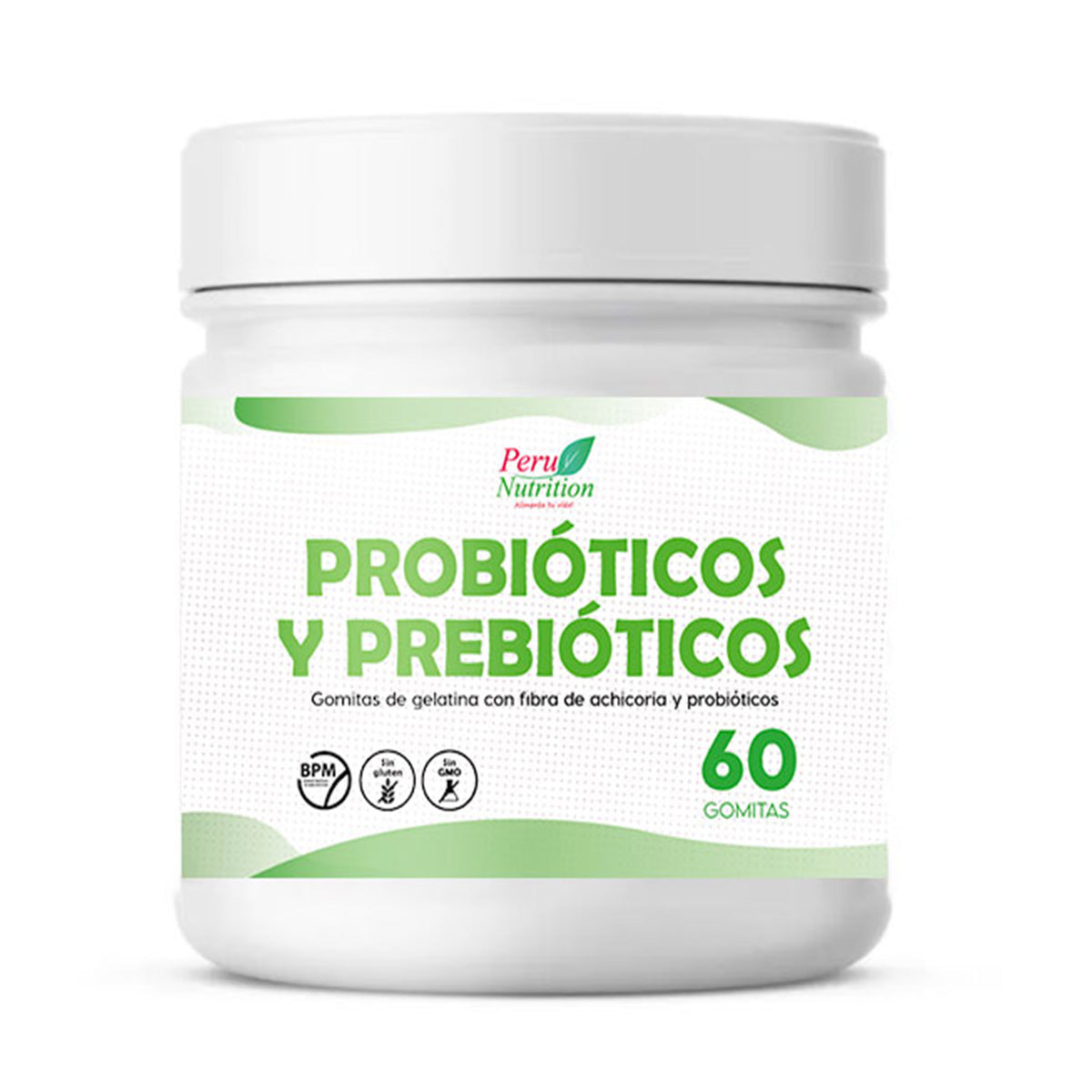Gomitas Probióticas & Prebióticas con Fibra de Achicoria x 60u | 2 Billones de UFC