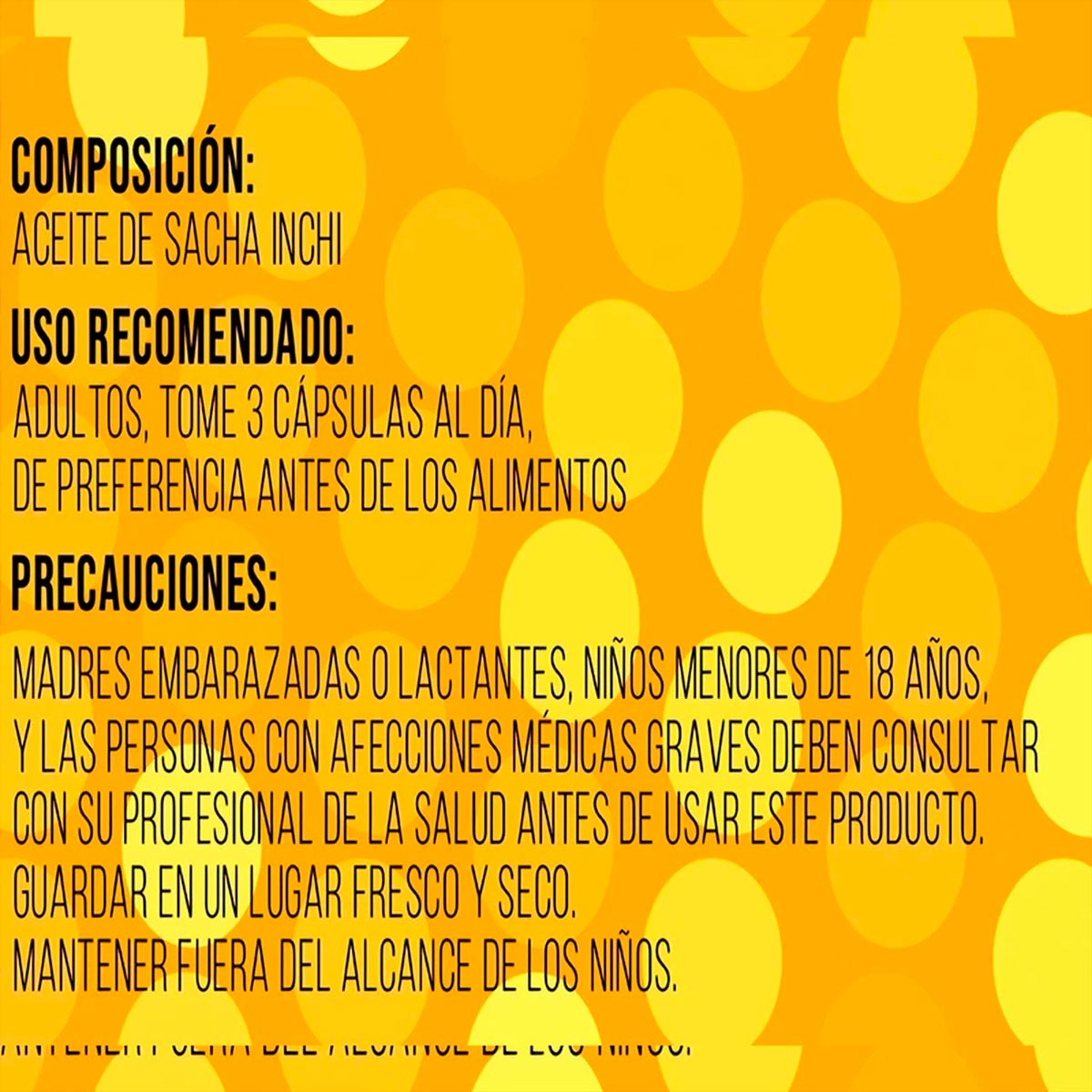 Omega 3-6-9 - Aceite de Sacha Inchi en cápsulas (60 x 500mg)