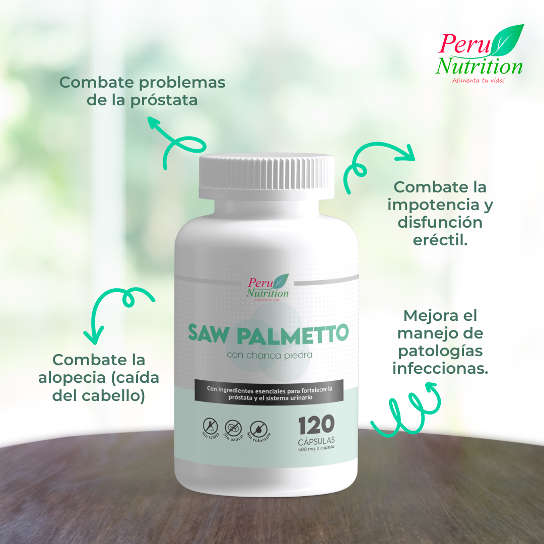 Saw Palmetto en cápsulas (120 x 500mg)