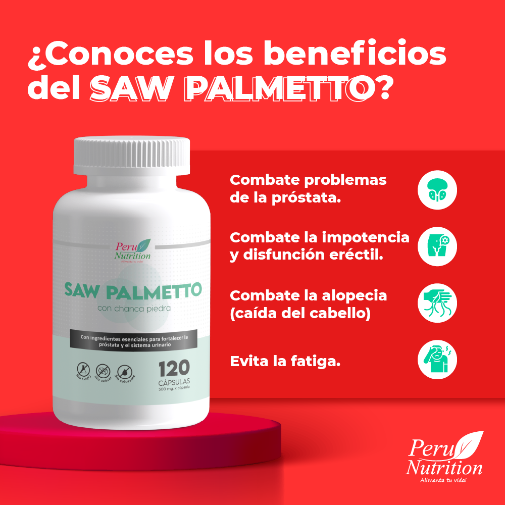 Saw Palmetto en cápsulas (120 x 500mg)