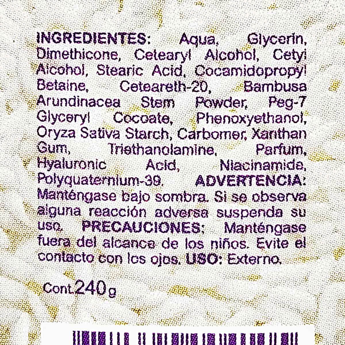 Scrub Exfoliante con Arroz, Ácido Hialurónico y Niacinamida x 240g