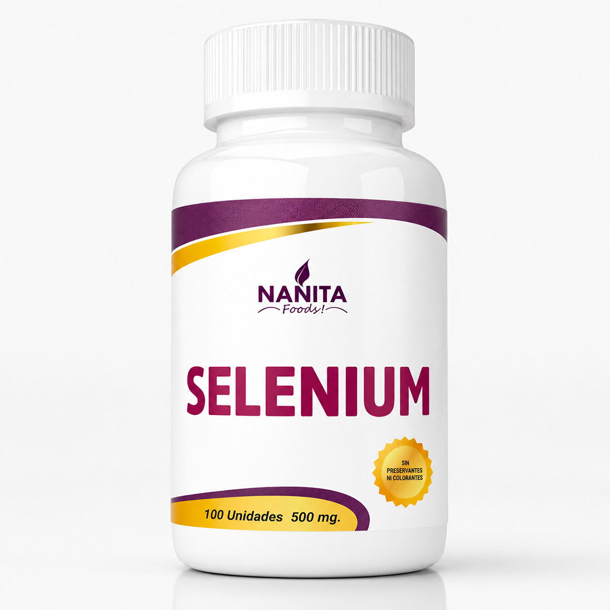 Selenio (200mcg) en cápsulas (100 x 500mg) | Antioxidante, Tiroides e Inmunidad